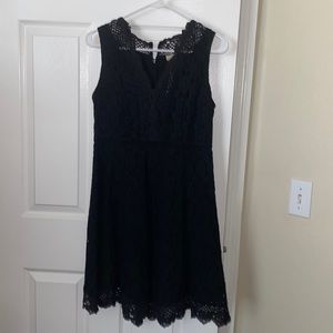 Black lace dress